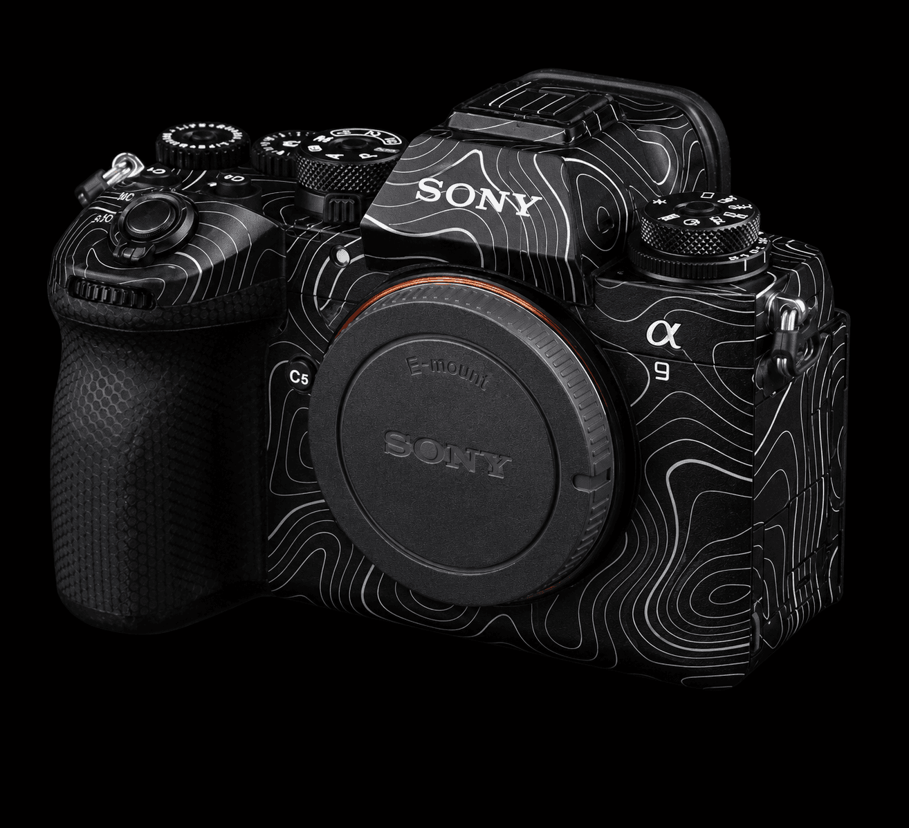 Topo Black Camera Skin