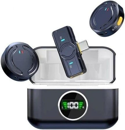 Q81 Wireless Lavalier Microphone with Charging Case and USB-C Receiver