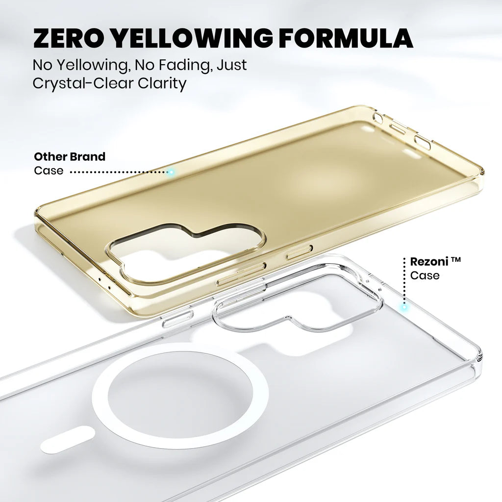 Anti-Yellow Magsafe Clear Case Samsung S Series - Galaxy S24 Ultra