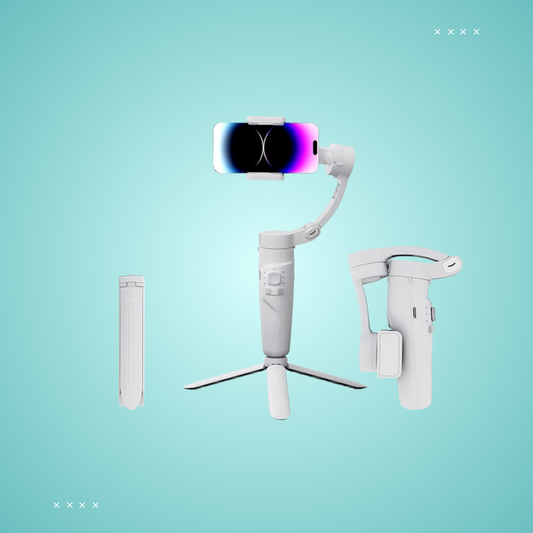 Foldable 3-Axis Gimbal Stabilizer | Advanced Gyroscope | Shake-Free Footage | Object Tracking | Panoramic,