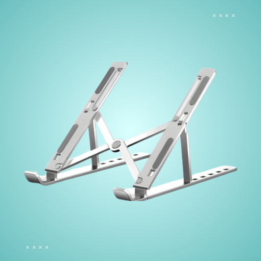 6 Angles Adjustable Aluminum Ergonomic Foldable Portable Tabletop Laptop Riser Stand